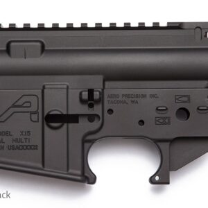 Aero Precision AR15 Stripped Upper/Lower Receiver Set, Anodized Black APCS100002S