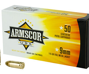 Armscor 9mm 115 Grain FMJ 1000 Rounds
