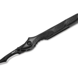 Boker Plus Jim Wagner Urban Survival Pen Knife 1.63" Black Blade, Black Aluminum Handles