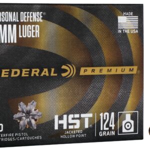 FEDERAL PREMIUM HST 9MM 124 GRAIN JHP