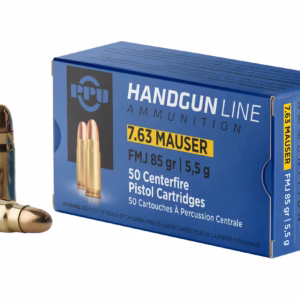 PPU 7.63mm Mauser 85 Gr FMJ 50 Rnd