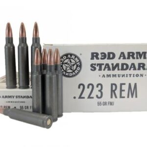 RED ARMY STANDARD 223 REMINGTON AMMO 55 GRAIN FMJ STEEL CASE – AM3089