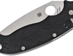 Spyderco Manix 2 XL Folding Knife 3.88" S30V Satin Plain Blade, Black G10 Handles