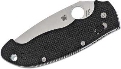 Spyderco Manix 2 XL Folding Knife 3.88" S30V Satin Plain Blade, Black G10 Handles