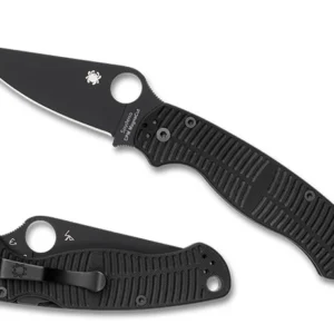 Spyderco Paramilitary 2 Folding Knife 3-7/16" S30V Black Blade, Black G10 Handles