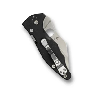 Spyderco Yojimbo 2 Folding Knife 3.2" S30V Satin Plain Blade, Black G10 Handles