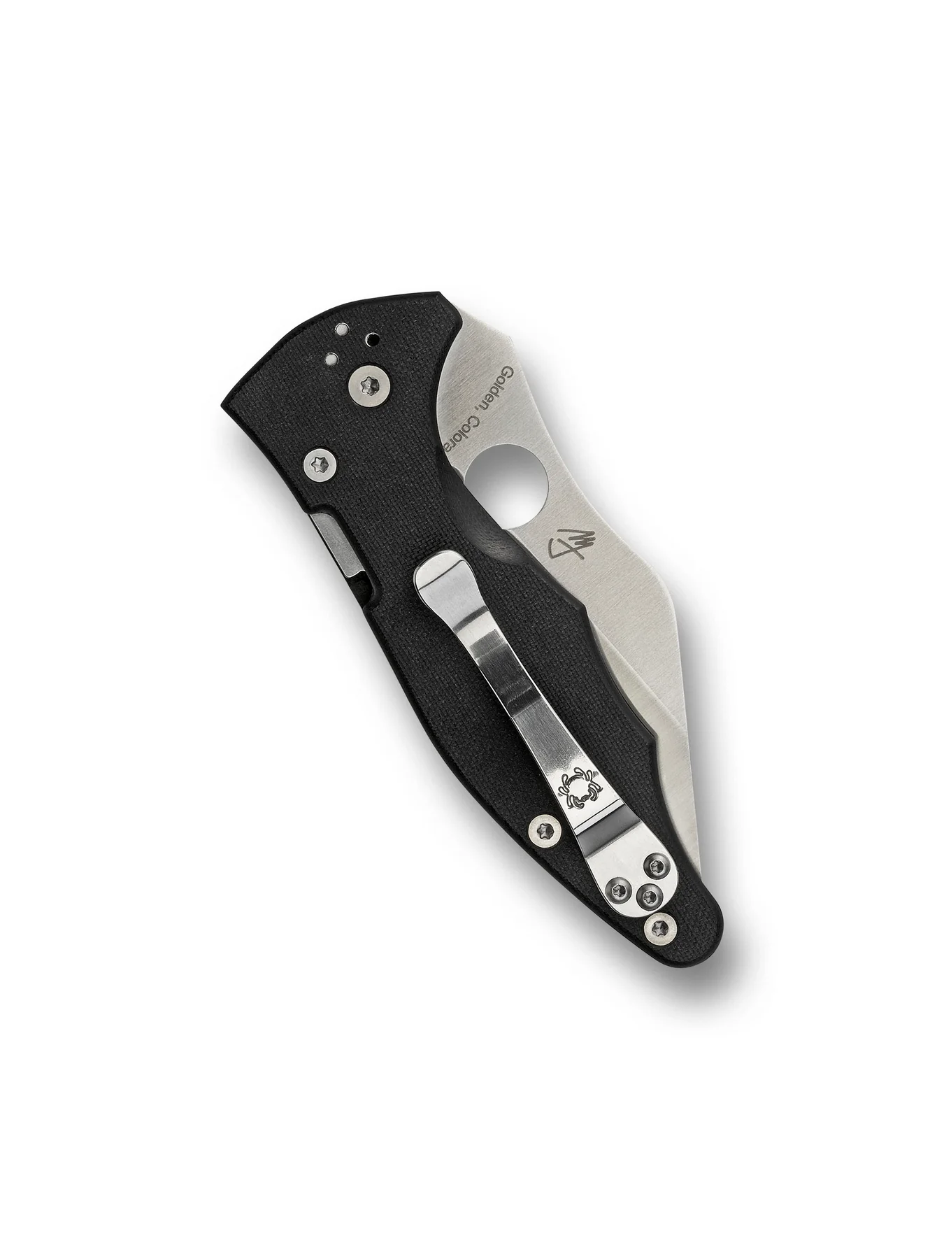 Spyderco Yojimbo 2 Folding Knife 3.2" S30V Satin Plain Blade, Black G10 Handles