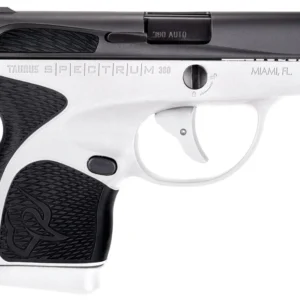 Taurus Spectrum .380 Auto White/Black Pistol with Black Grips