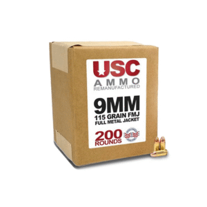 USC AMMO REMANUFACTURED 9MM 115 GRAIN TMJ