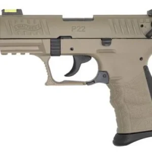 Walther Arms P22 QD TAC Flat Dark Earth .22 LR 3.42 10+1 Threaded Barrel
